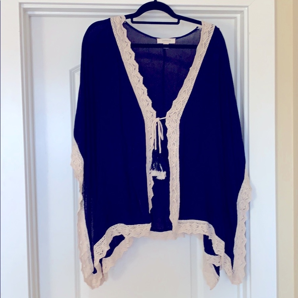 Navy Blue Kimono